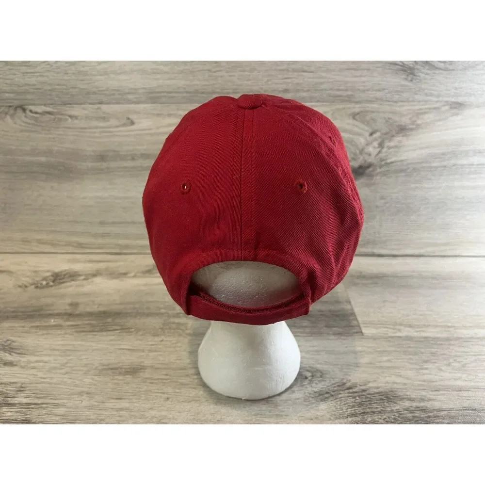 Georgia Bulldogs Hat Cap Mens Adjustable Red‎ Captivating Headgear Embroidered